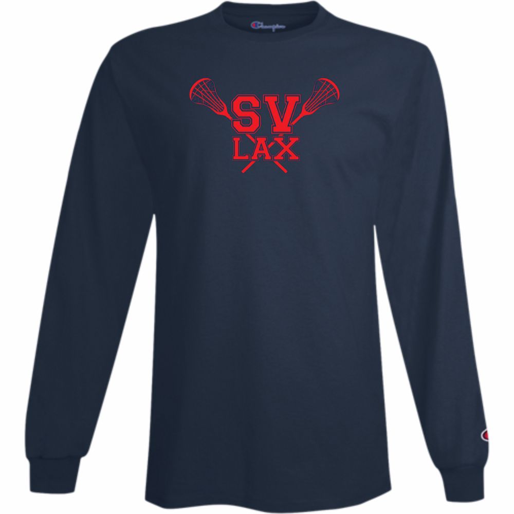 SVBYL - Adult Champion Premium Classic Long Sleeve T-Shirt - Navy