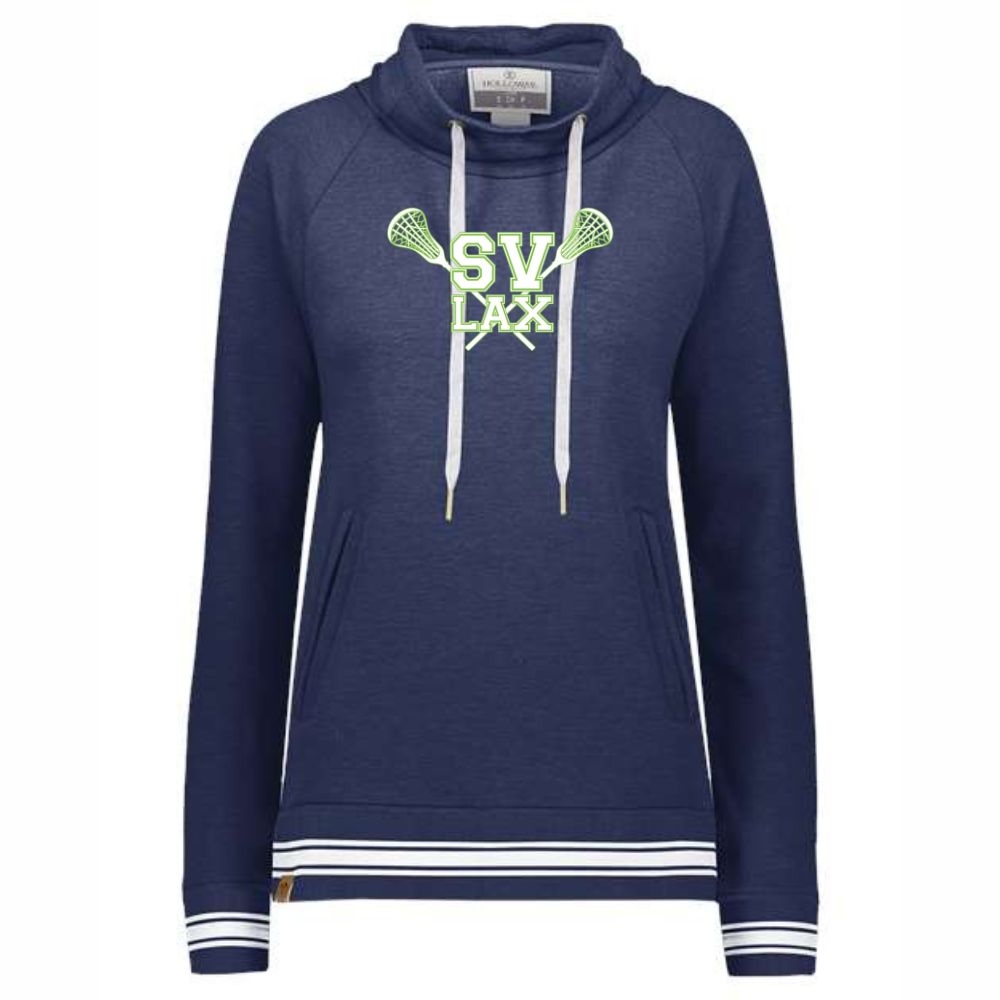 SVGYL - Women's Fleece Funnel Neck Sweatshirt - Navy