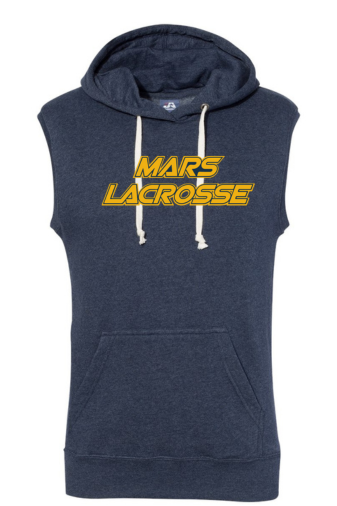 MYLA Men's Triblend Sleeveless Hooded Sweatshirt