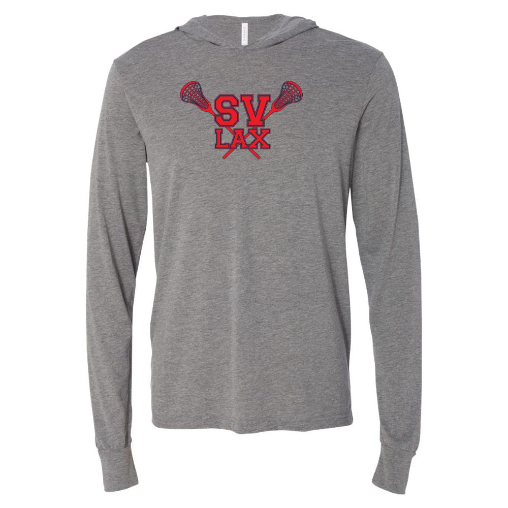 SVBYL - Adult Long Sleeve Hooded T-Shirt - Deep Heather