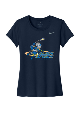 MYLA Nike Women's Team rLegend Tee (Navy and White)
