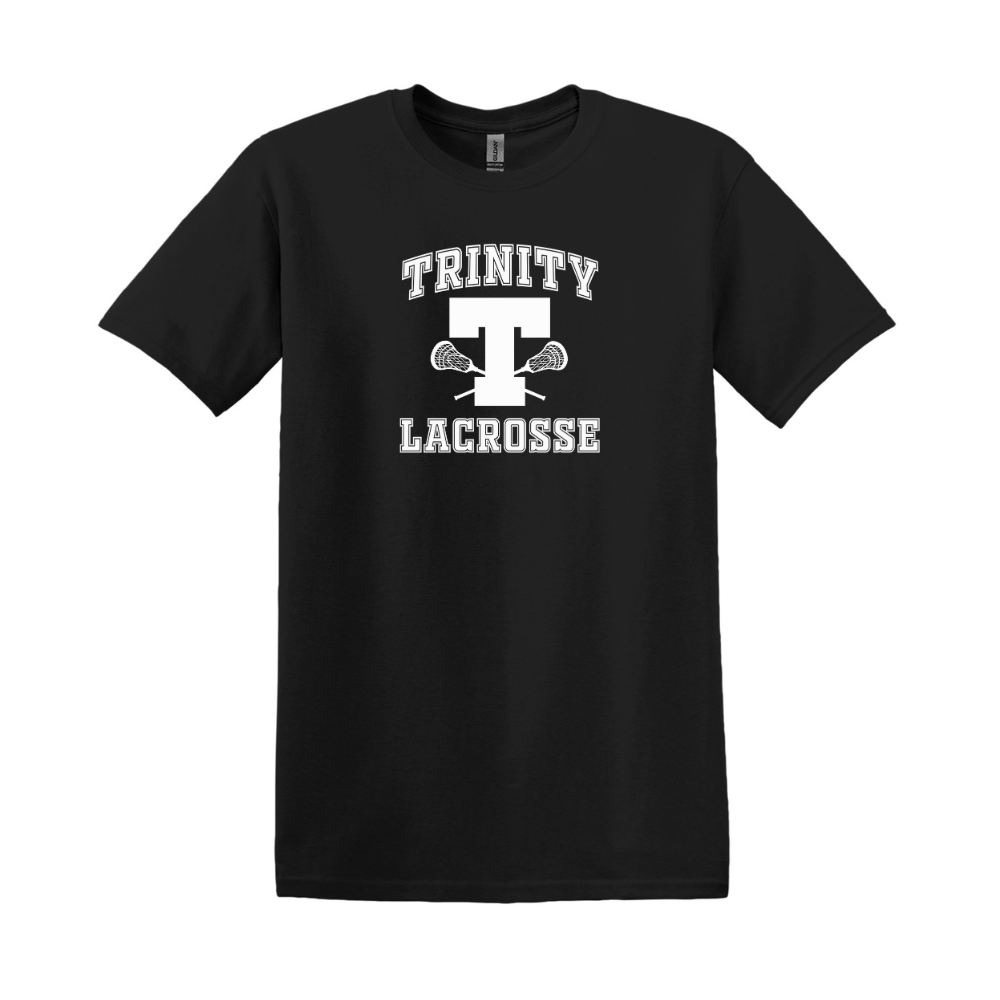 Trinity Adult Soft TShirt Black Top String Lacrosse