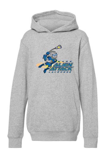 MYLA Youth Triblend Fleece Hooded Sweatshirt (Grey and Black Triblend)