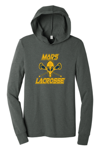 MYLA - Adult Long Sleeve Hooded T-Shirt - Grey