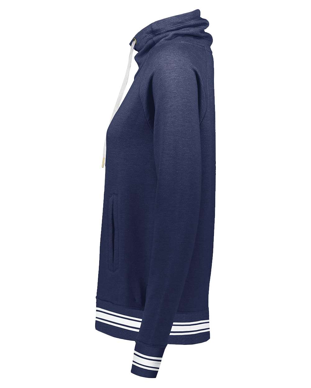 MYLA - Women's Fleece Funnel Neck Sweatshirt - Navy