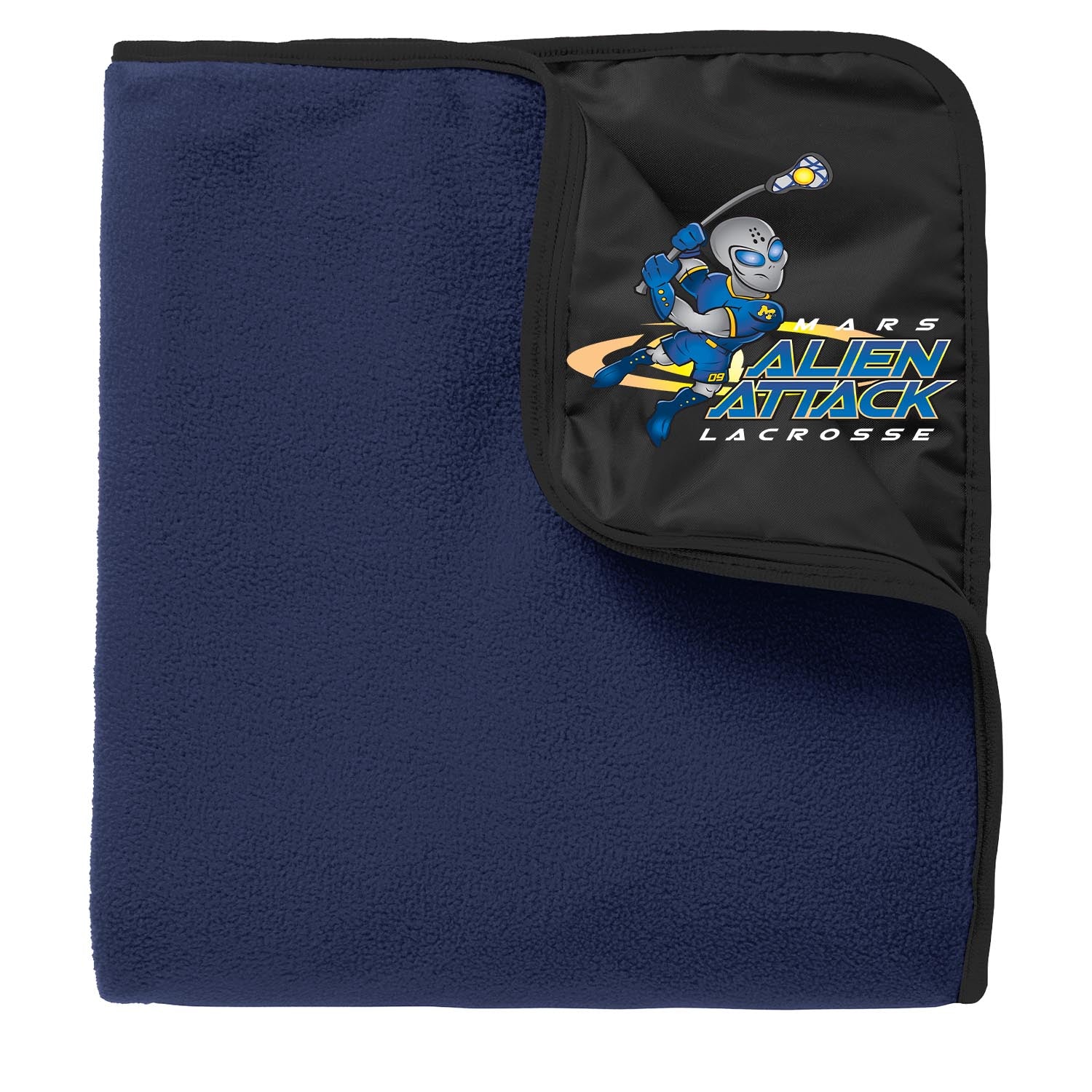 MYLA Fleece & Poly Travel Blanket