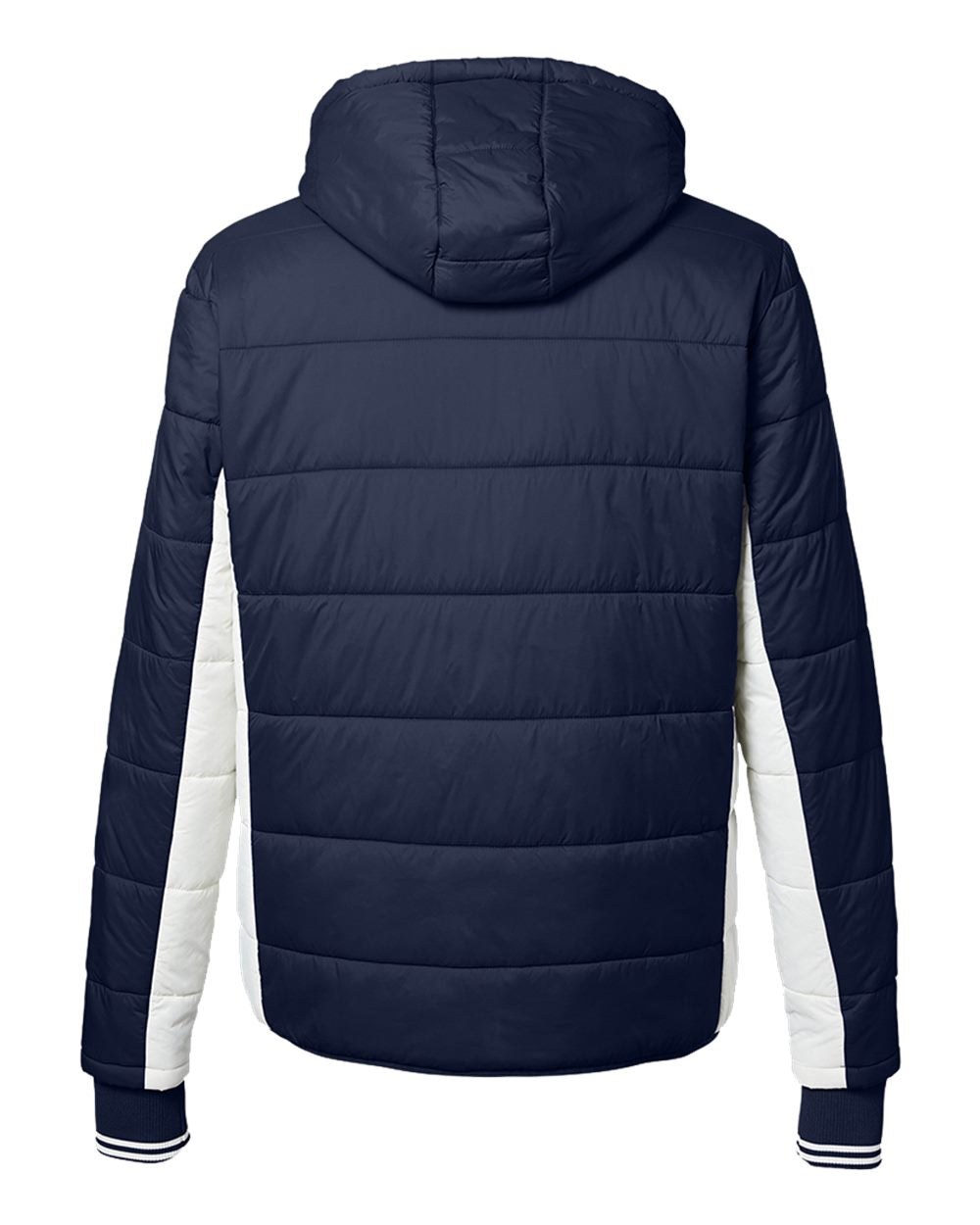 MYLA Men's Nautica - Nautical Mile Hooded Puffer Jacket (Navy and Grey)