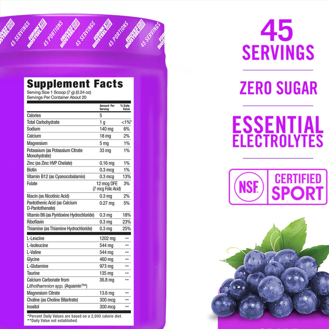 Biosteel Hydration Mix - Grape - 11 oz. / 45 Servings