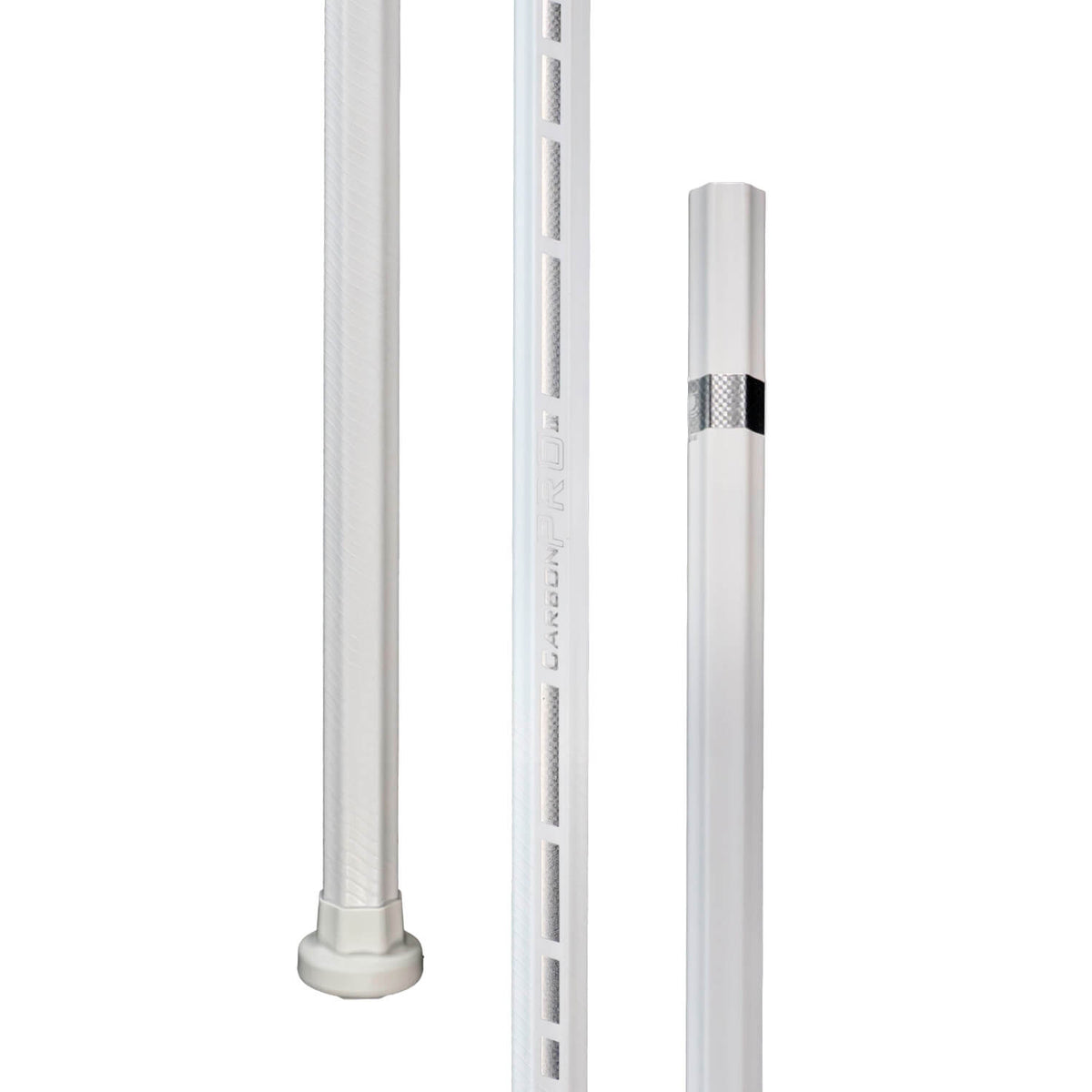 ECD Carbon Pro 4.0 Composite Defense Lacrosse Shaft White | Top String Lacrosse