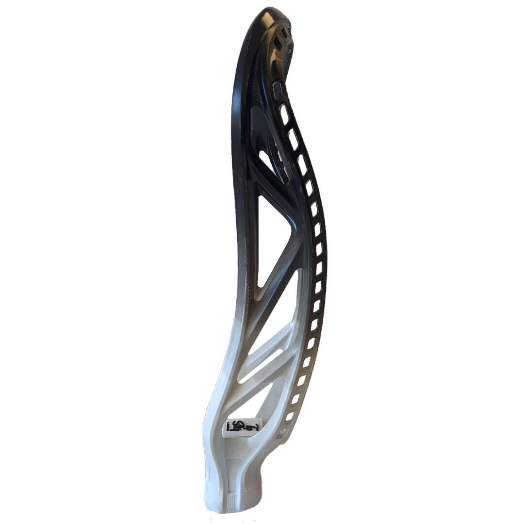 ECD Dyed Mirage 2.0 Lacrosse Head - Black/White Fade - Top String Lacrosse