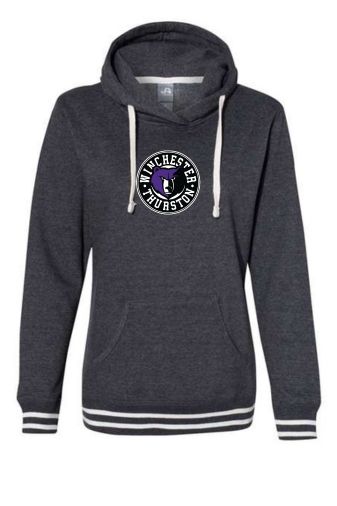 WT Women's J. America - Relay Hooded Sweatshirt-Black