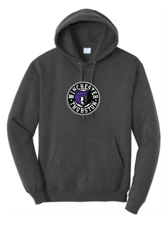 WT Adult Lacrosse Core Hoodie Black Heather
