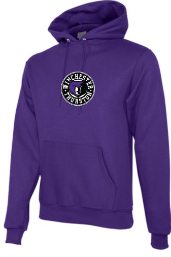 WT Adult Champion - Powerblend Hooded Sweatshirt - Purple