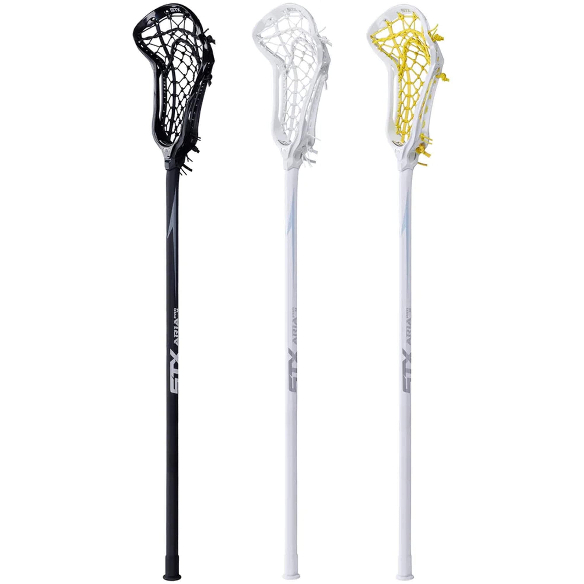 STX Aria Pro-M Lock Pocket 10 Degree Composite Complete Women's Lacrosse Stick | Top String Lacrosse