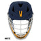 Cascade XRS Pro Helmet - Matte Navy Shell - White Mask - Athletic Gold Chin - White Strap - Top String Lacrosse