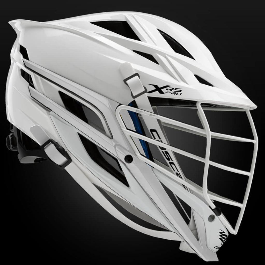 Cascade XRS Pro Lacrosse Helmet Quick Clip White Shell White