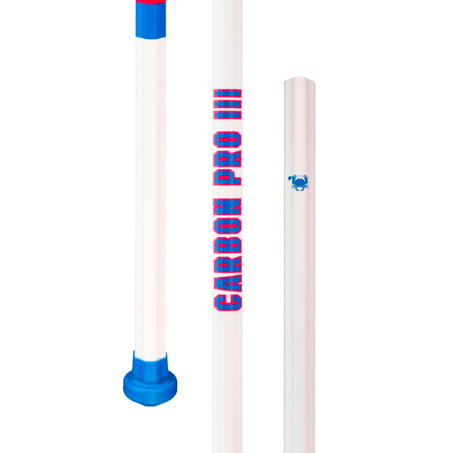 ECD Carbon Pro 3.0 LE USA 2026 Composite Defense Lacrosse Shaft - White | Top String Lacrosse