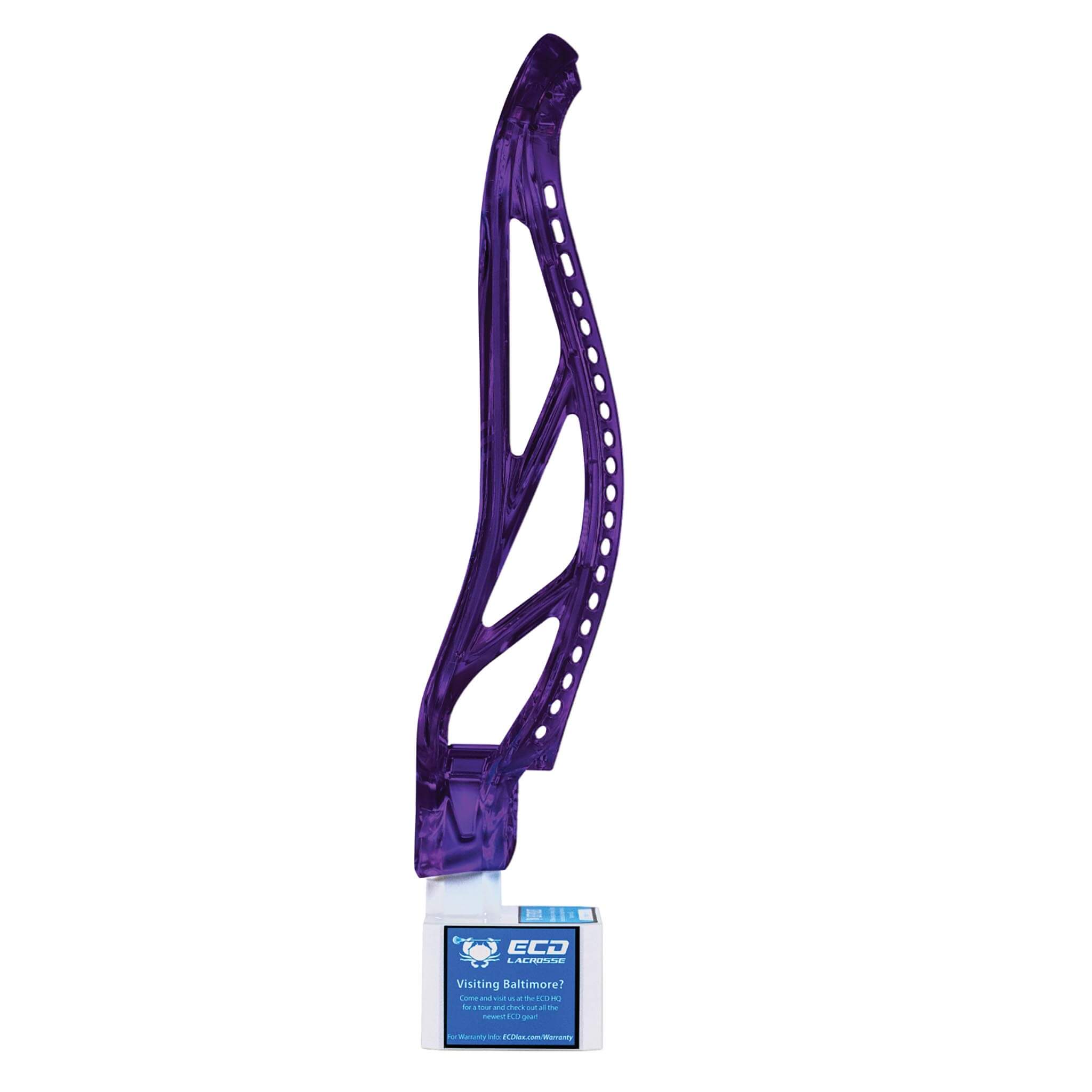ECD Ion Lacrosse Head - Purple | Top String Lacrosse