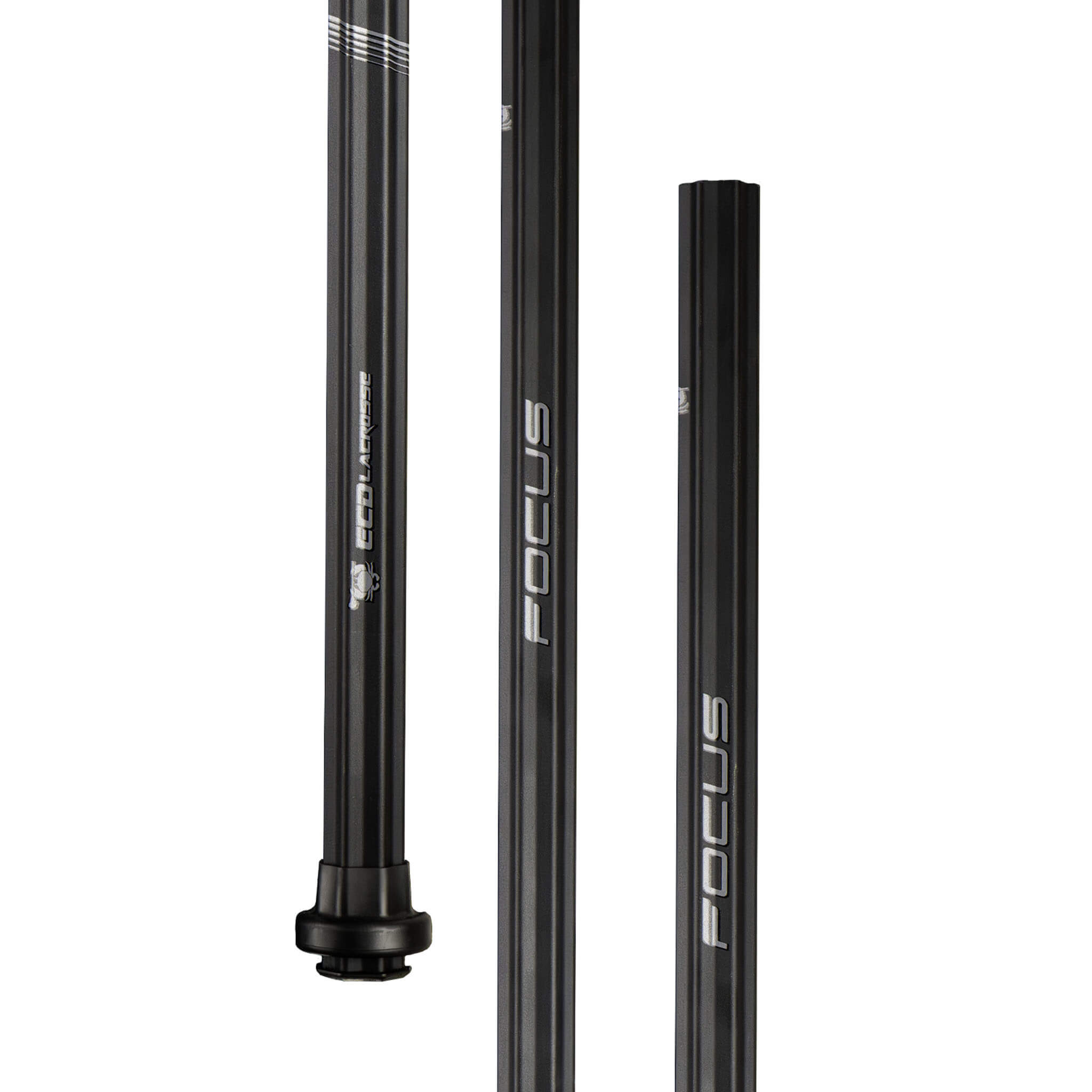 ECD Focus Sc-Ti Attack Lacrosse Shaft - Black | Top String Lacrosse