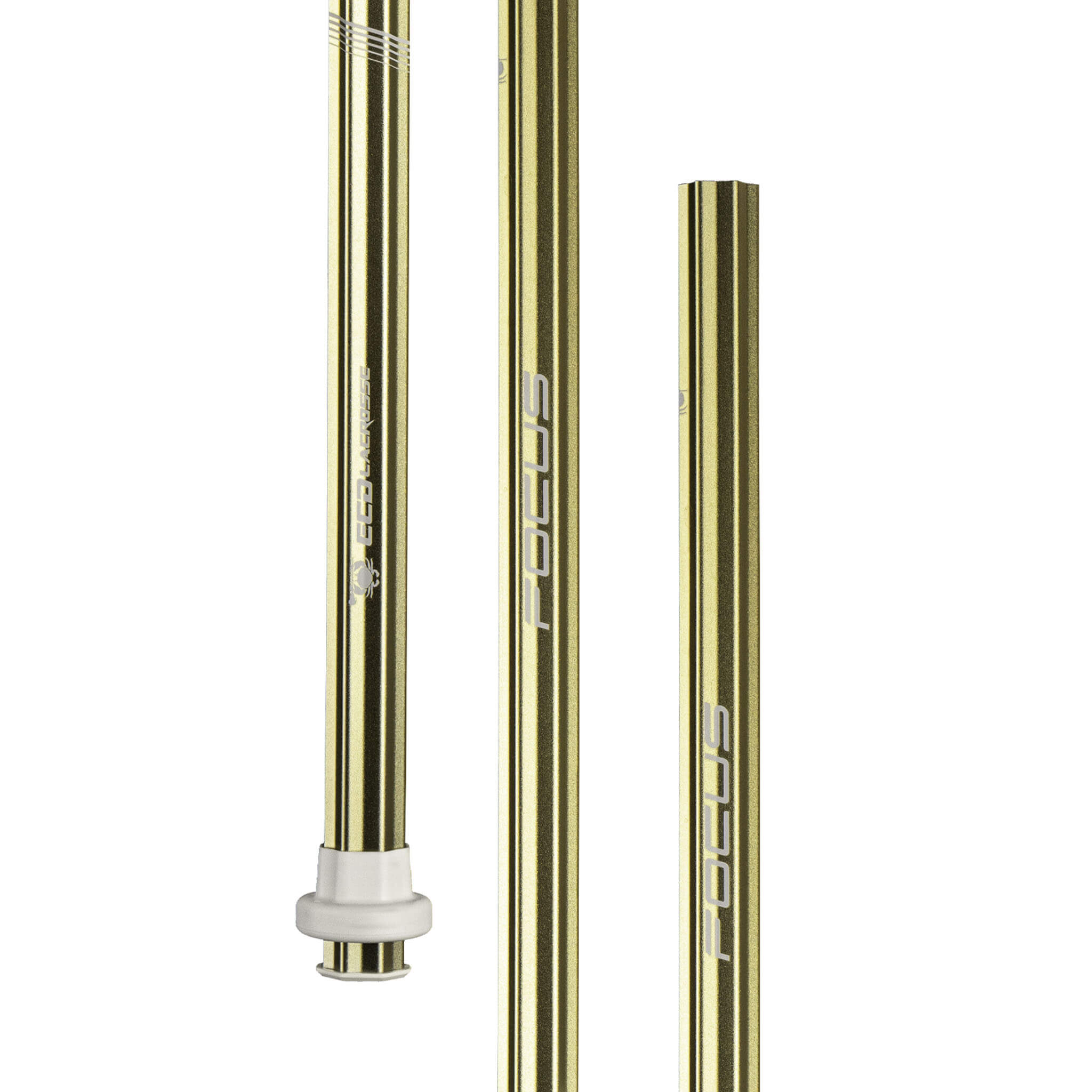 ECD Focus Sc-Ti Attack Lacrosse Shaft - Gold | Top String Lacrosse