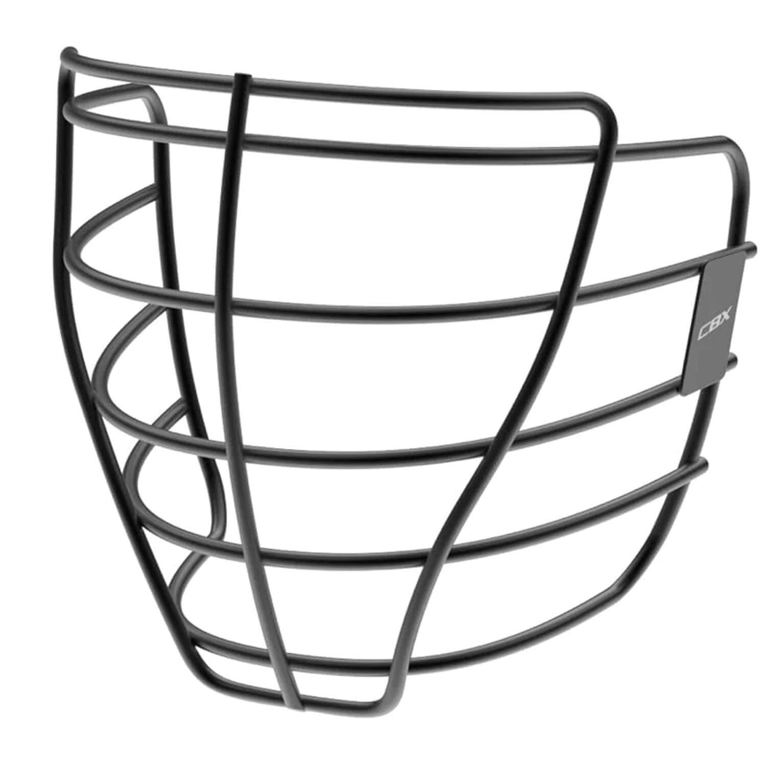 Cascade CBX Box Lacrosse Cage Face Mask with Chin Strap - Black | Top String Lacrosse