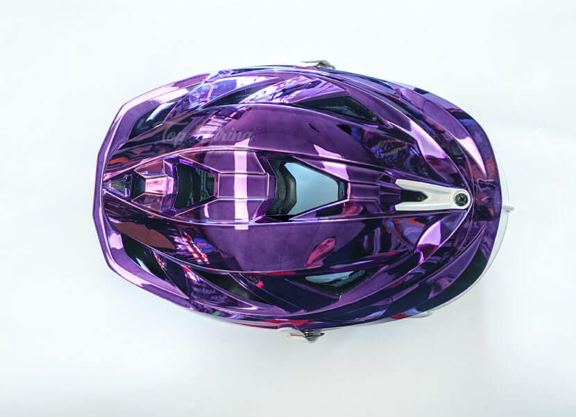 Cascade XRS Pro Helmet Purple Chrome Shell White Mask White Chin