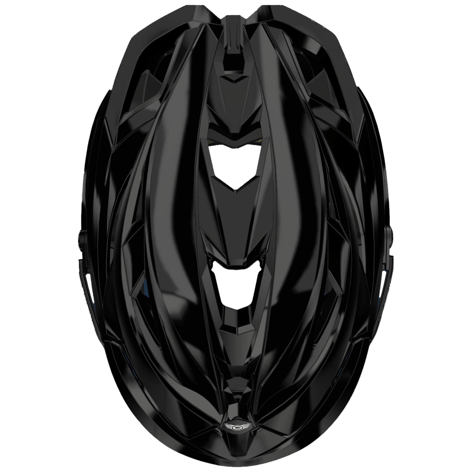 Cascade Z Lacrosse Helmet - Black Gloss Shell - Black Facemask | Top String Lacrosse