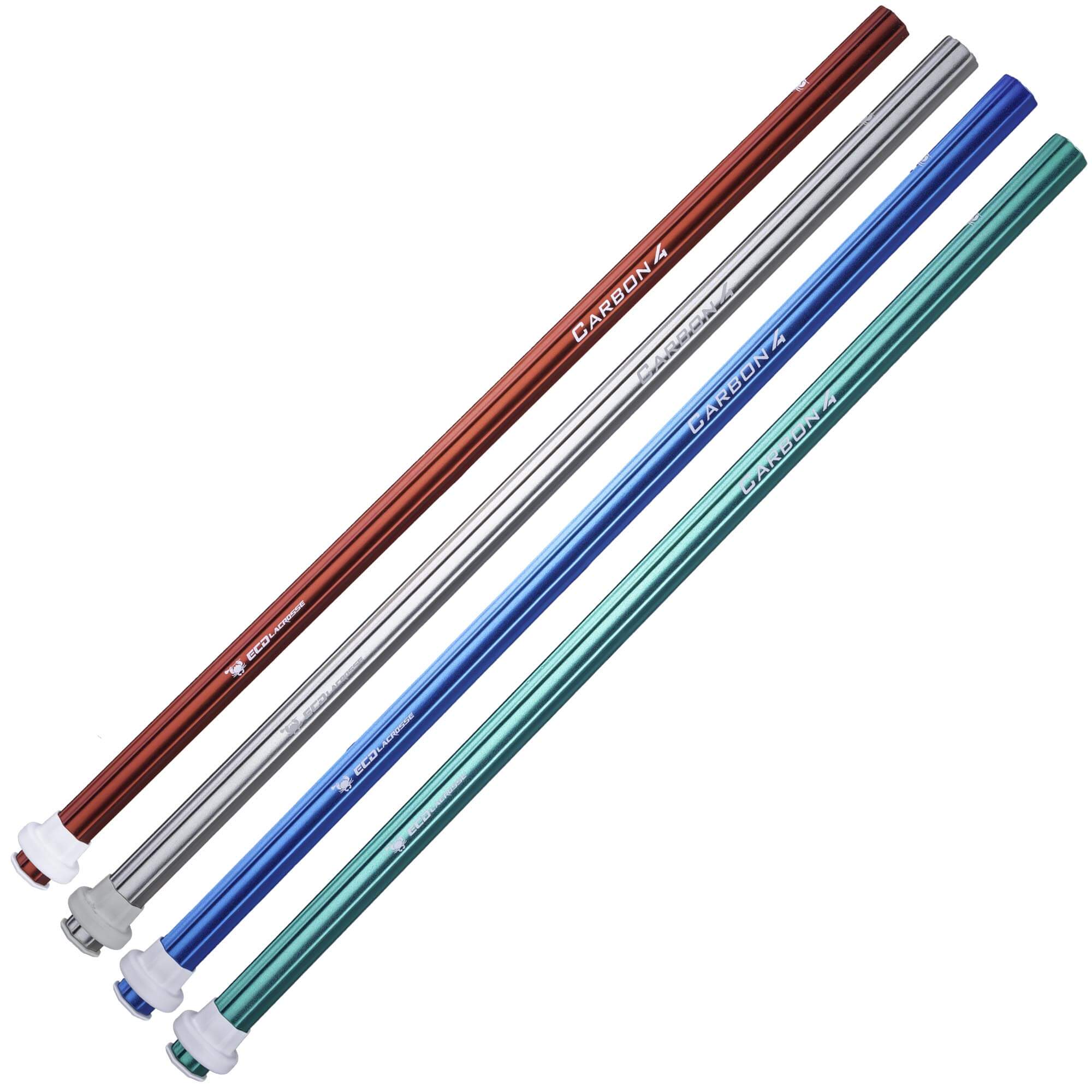 ECD Carbon 4.0 Composite Attack Lacrosse Shaft - Red, Silver, Blue and Green | Top String Lacrosse