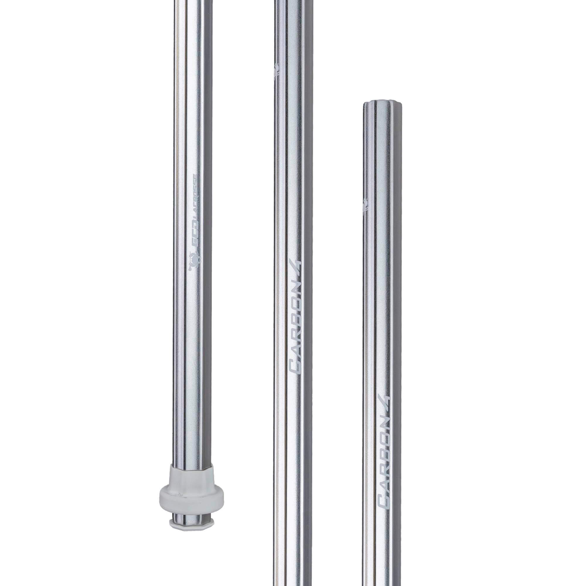 ECD Carbon 4.0 Composite Attack Lacrosse Shaft - Silver | Top String Lacrosse