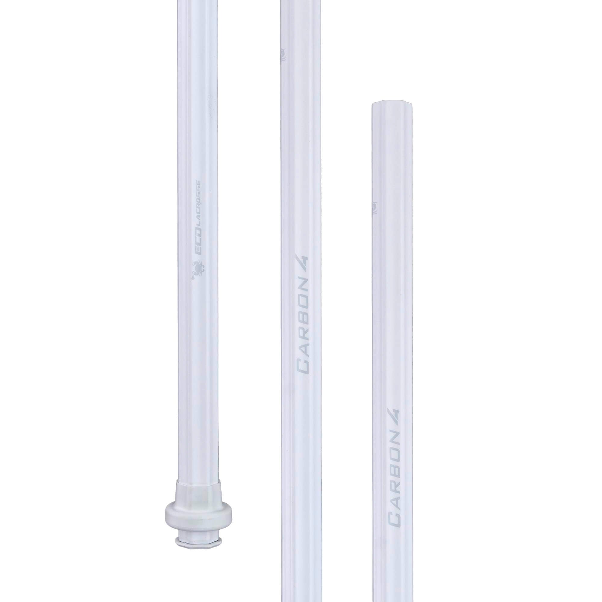 ECD Carbon 4.0 Composite Attack Lacrosse Shaft - White | Top String Lacrosse