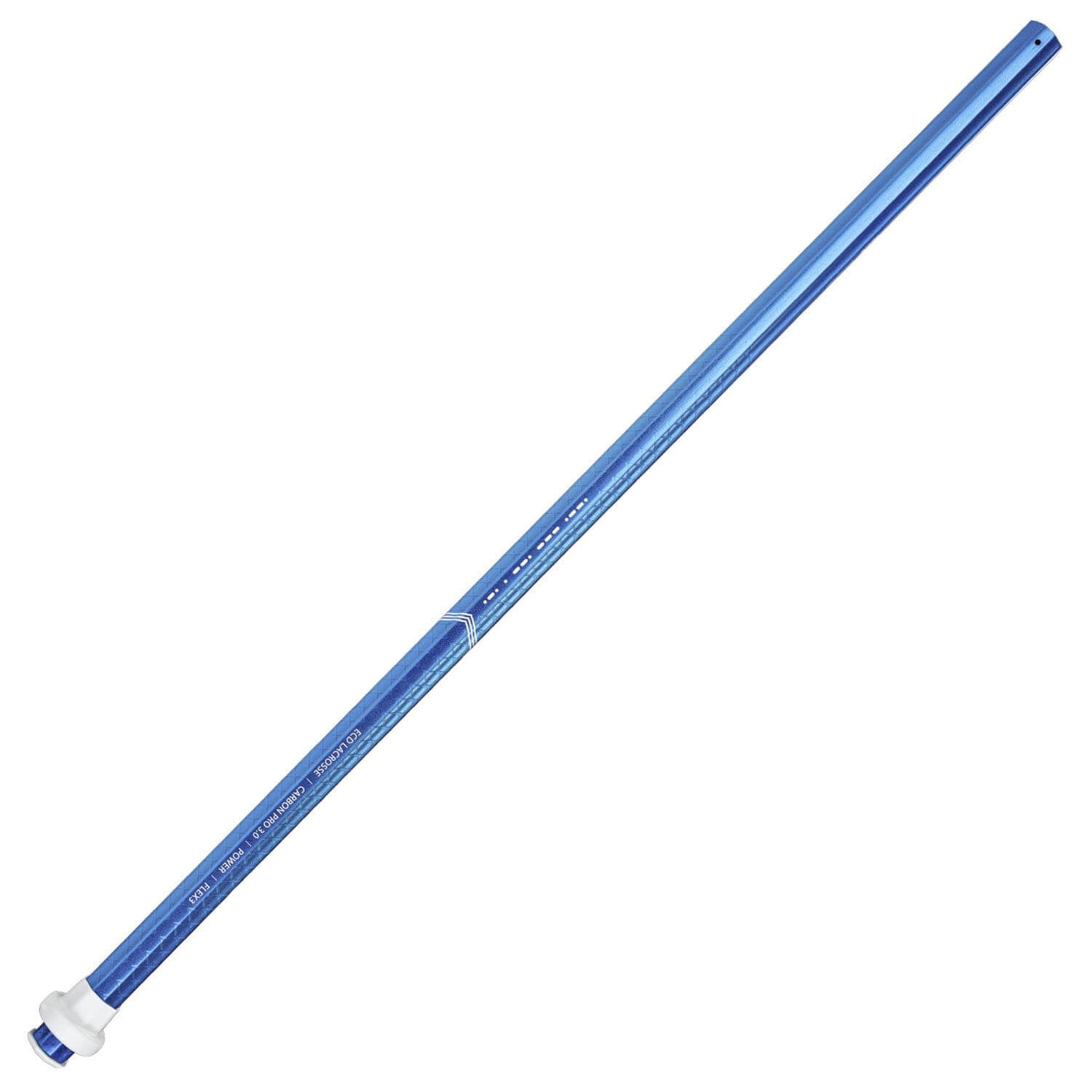 ECD Carbon Pro 3.0 Chrome - Power Composite Attack Lacrosse Shaft - ECD Blue | Top String Lacrosse
