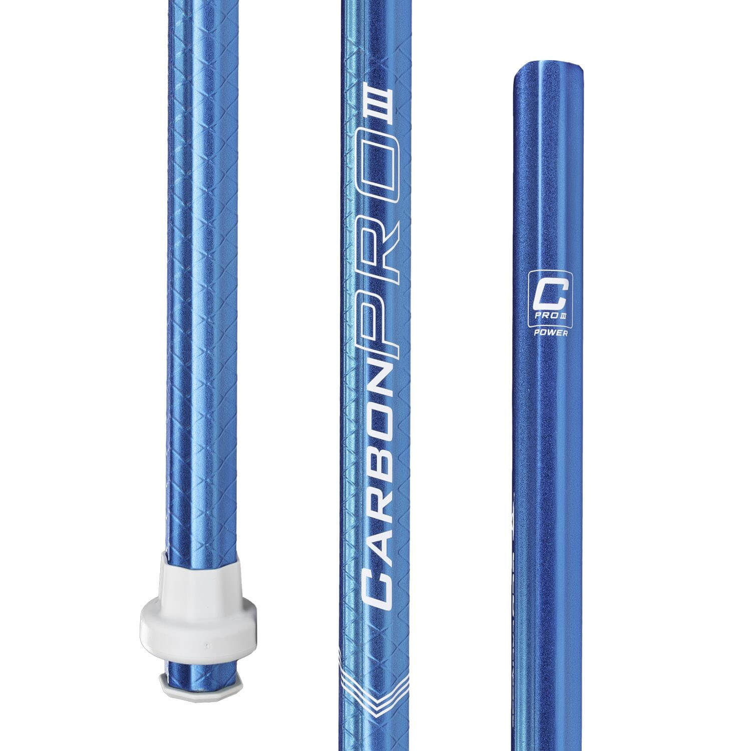 ECD Carbon Pro 3.0 Chrome - Power Composite Attack Lacrosse Shaft - ECD Blue | Top String Lacrosse
