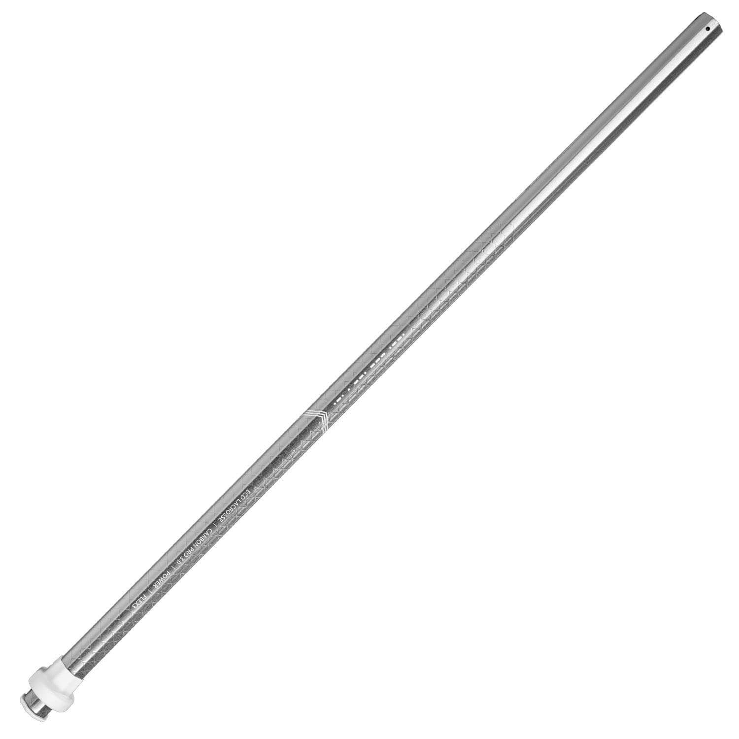 ECD Carbon Pro 3.0 Chrome - Power Composite Attack Lacrosse Shaft - Silver | Top String Lacrosse