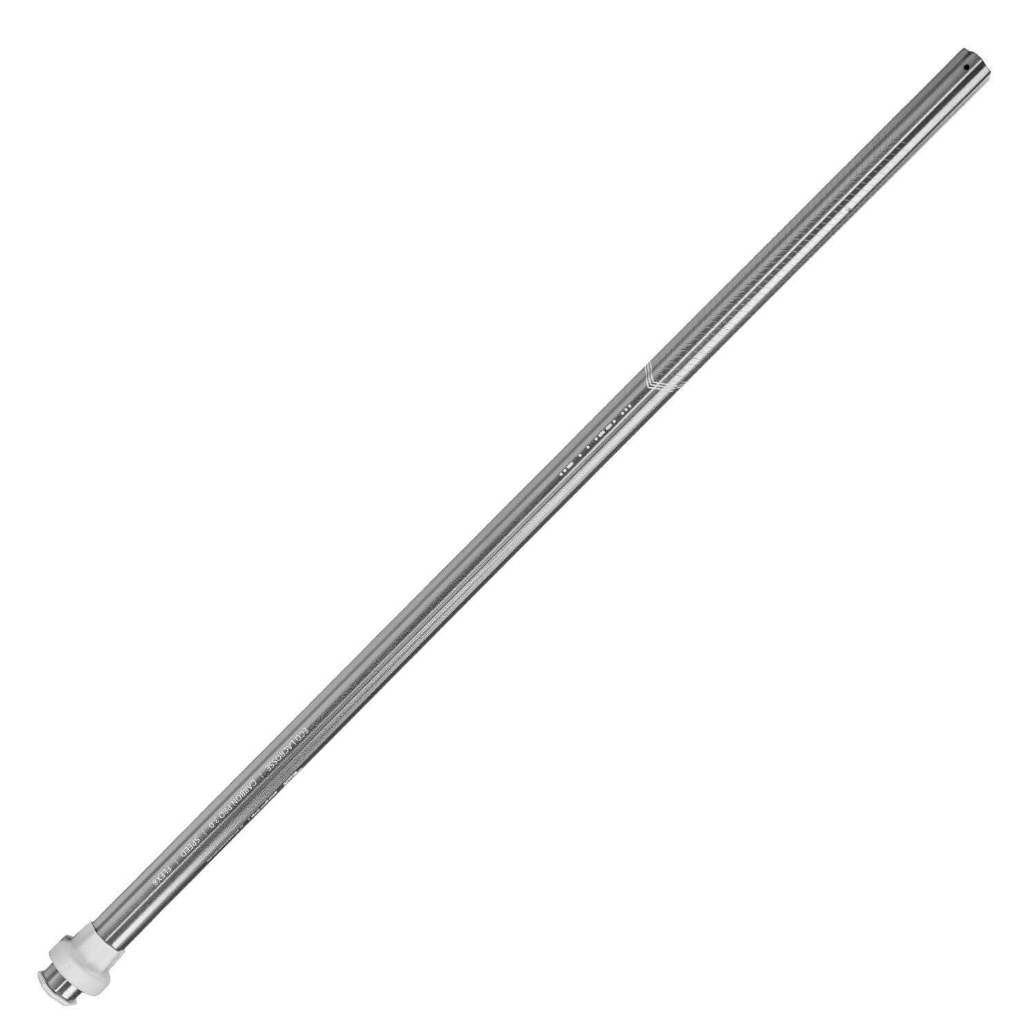 ECD Carbon Pro 3.0 Chrome - Speed Composite Attack Lacrosse Shaft - Silver | Top String Lacrosse