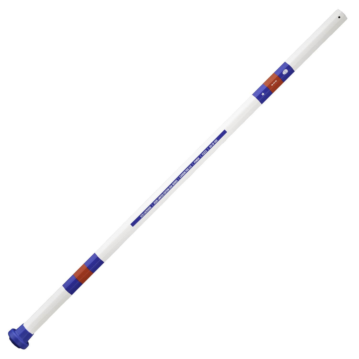 ECD Carbon Pro 3.0 LE Power USA 2026 Composite Attack Lacrosse Shaft - White | Top String Lacrosse