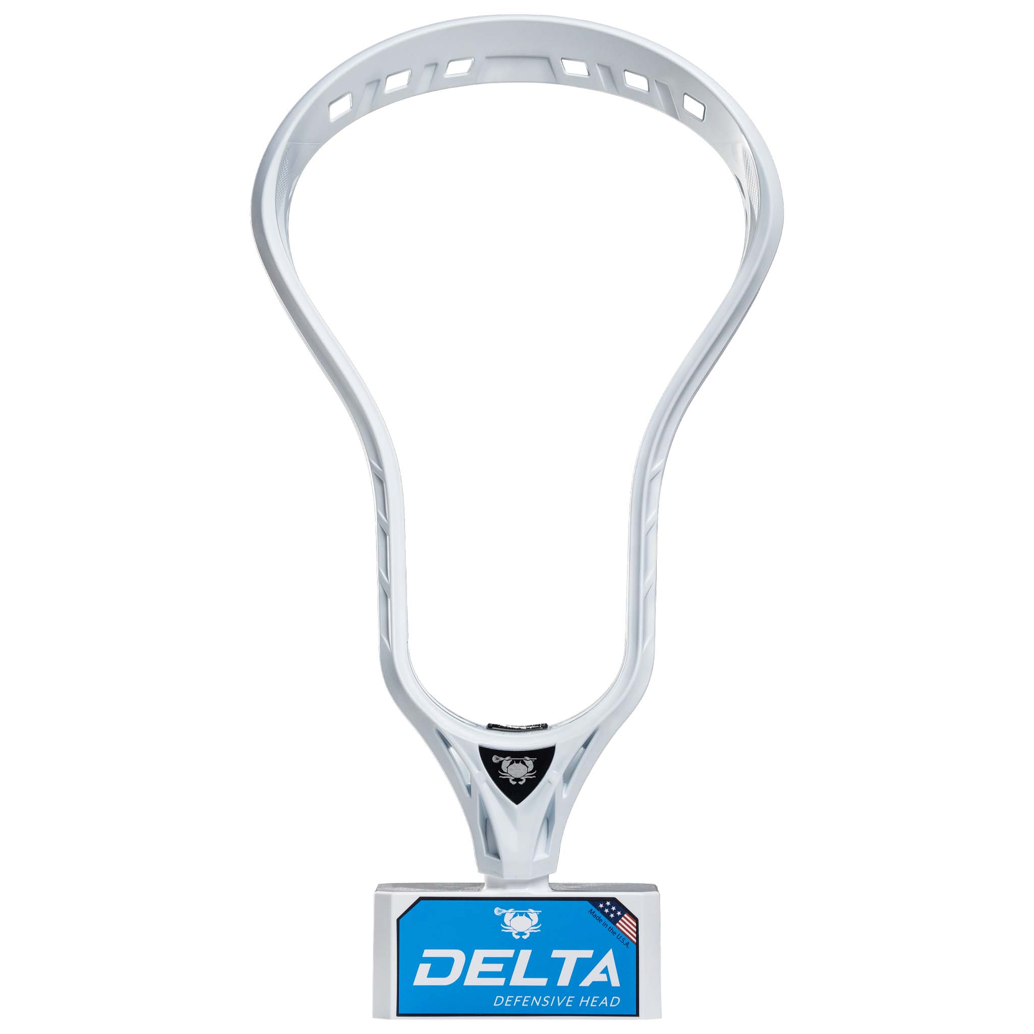 ECD Delta Lacrosse Head - White | Top String Lacrosse