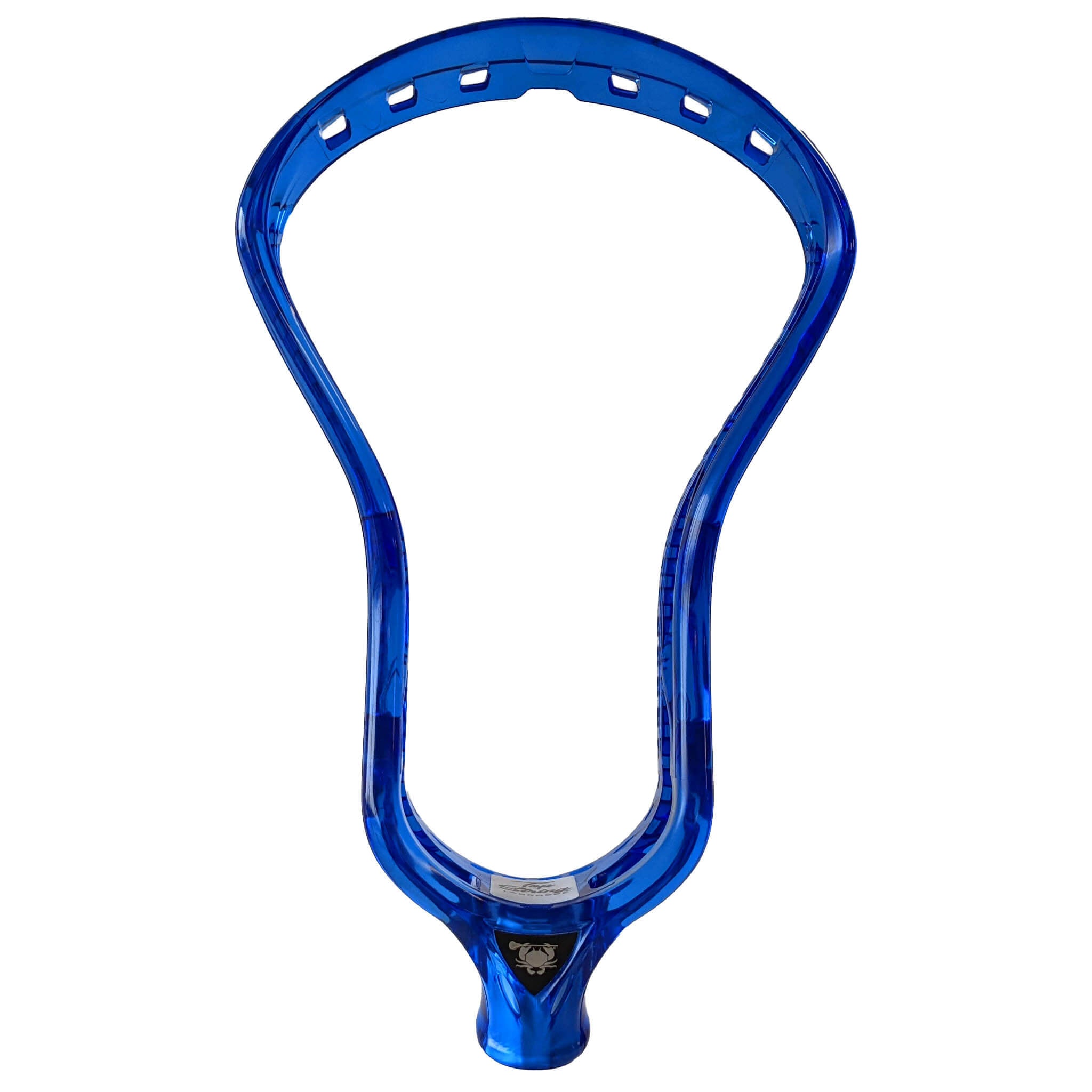 ECD Dyed Ion Lacrosse Head - Blue - Top String Lacrosse