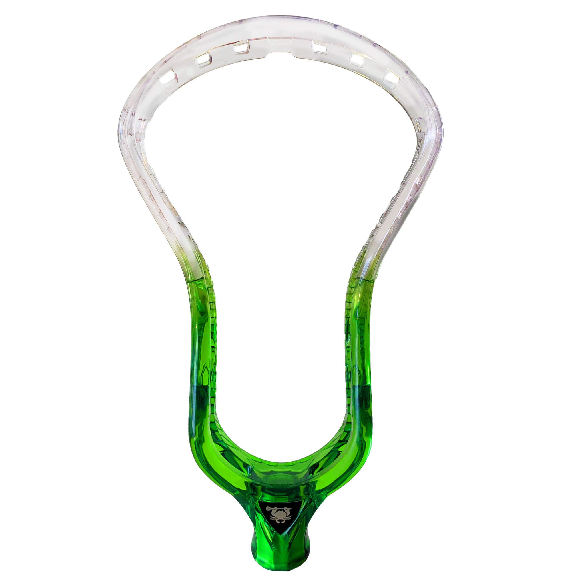 ECD Dyed Ion Lacrosse Head - Clear - Neon Green