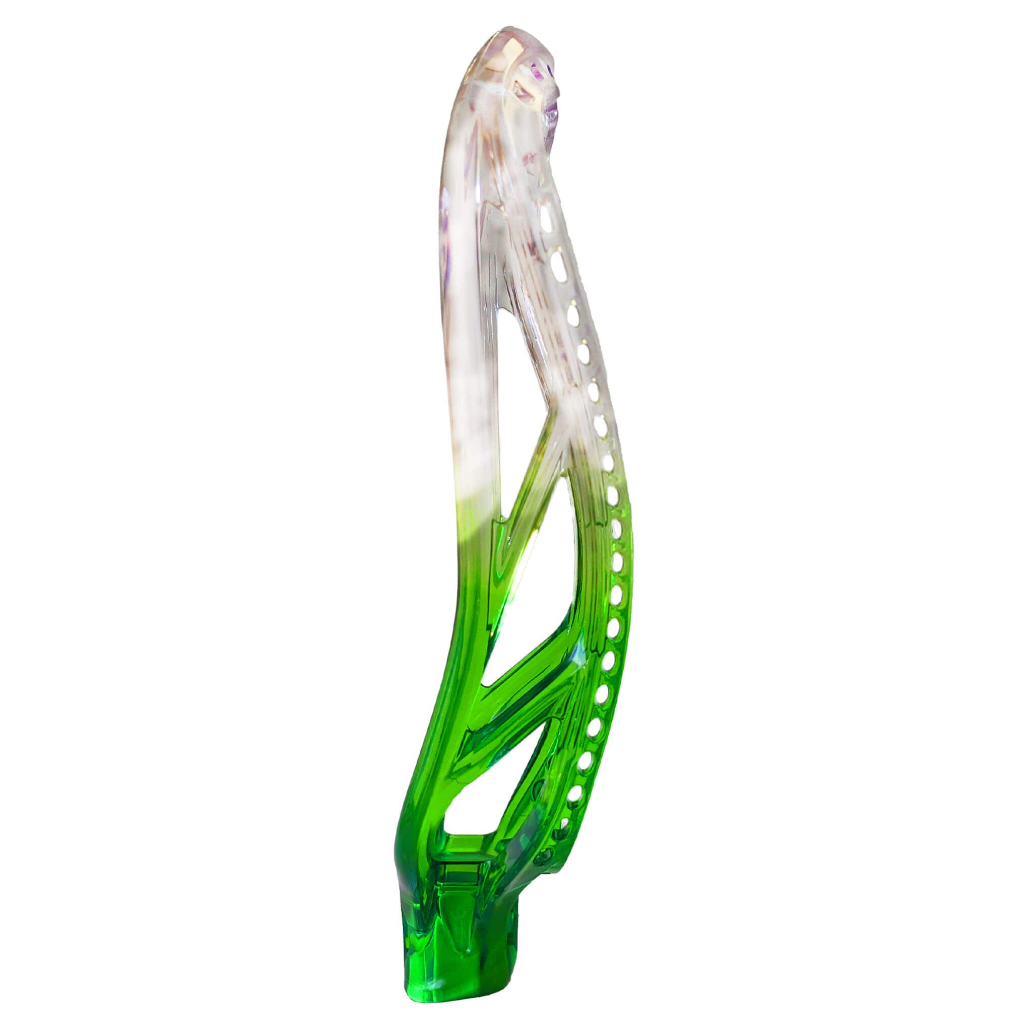 ECD Dyed Ion Lacrosse Head - Clear - Neon Green