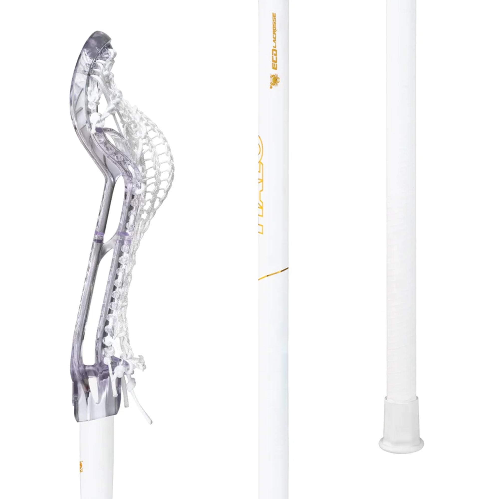 ECD Halo Composite Complete Women's Stick - Clear - White | Top String Lacrosse