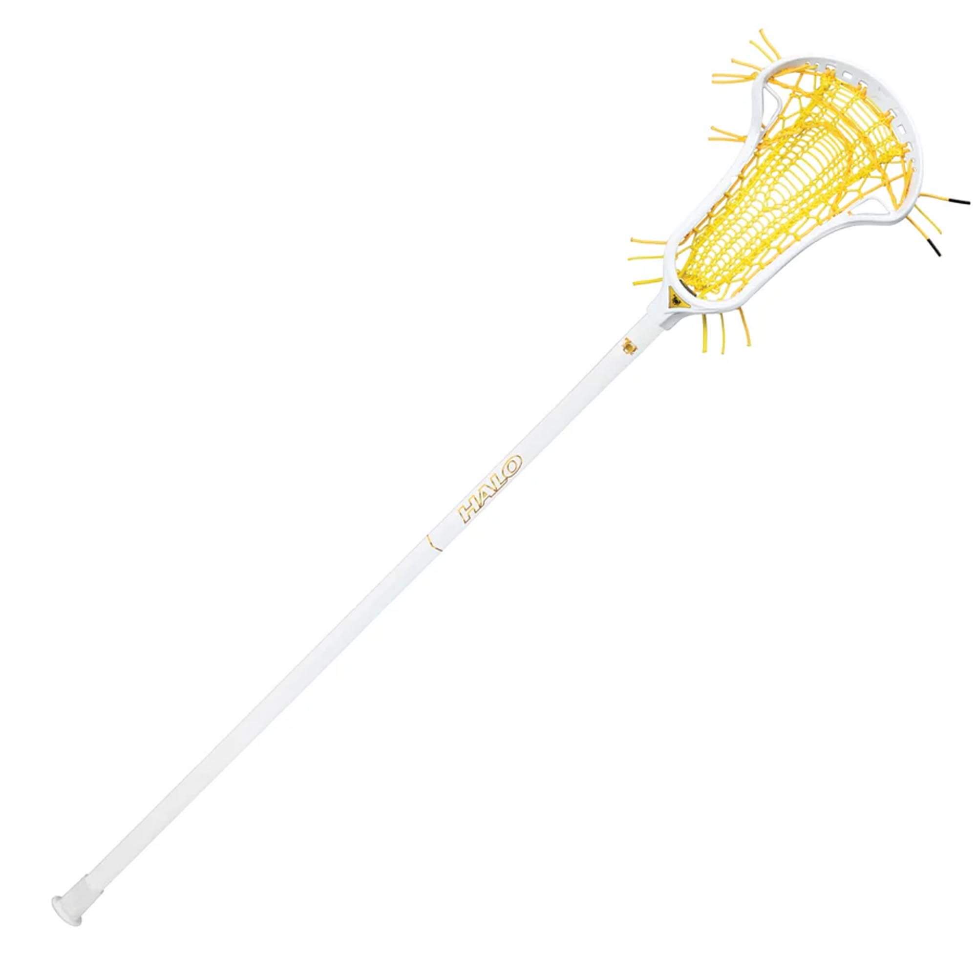 ECD Halo Composite Complete Women's Stick - White - Yellow | Top String Lacrosse