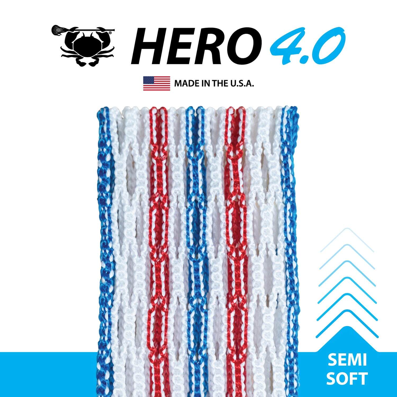 ECD Hero 4.0 LE 2026 USA Lacrosse Mesh | Top String Lacrosse