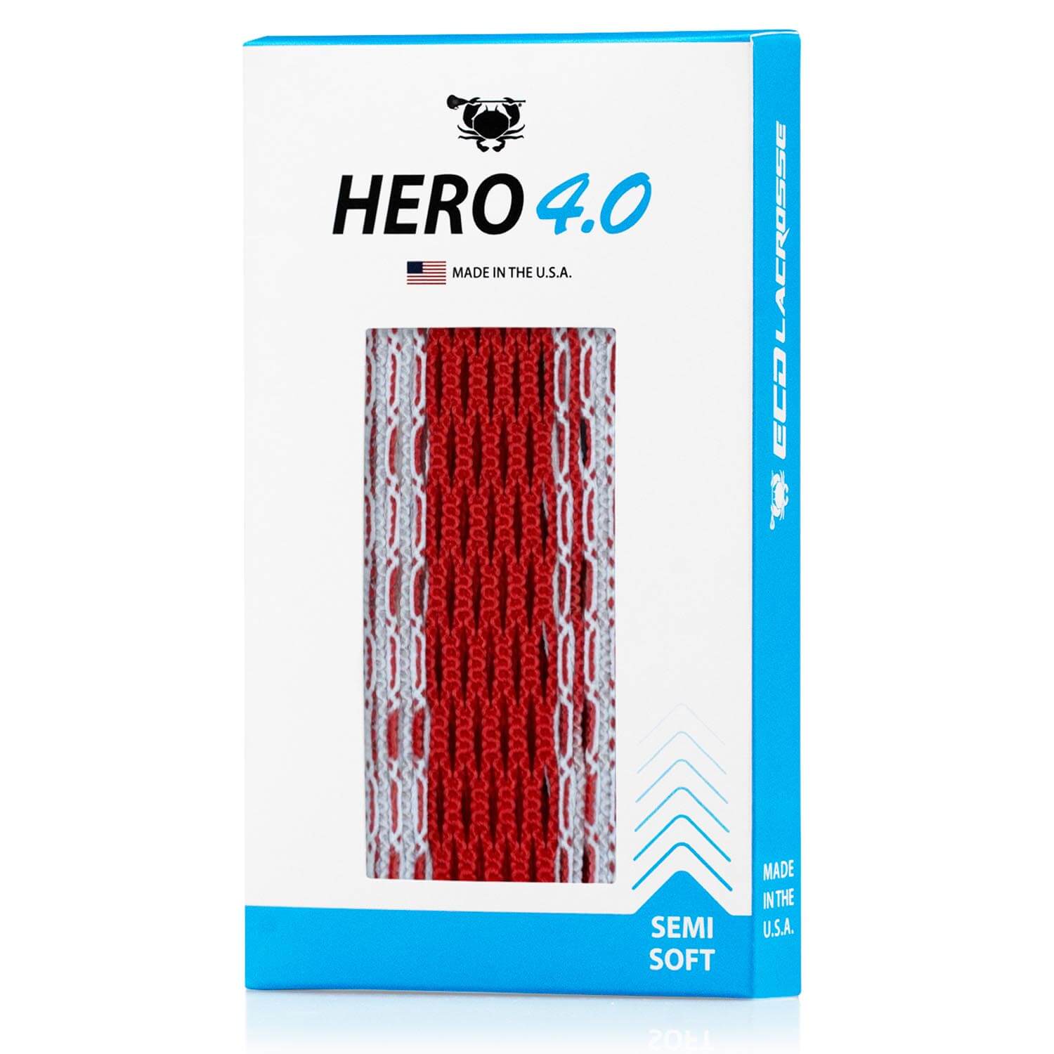 ECD Hero 4.0 LE Red Bandana Lacrosse Mesh | Top String Lacrosse