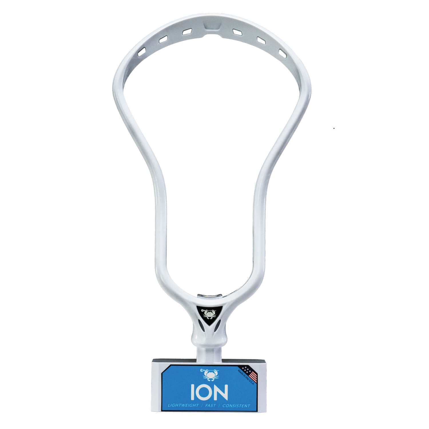 ECD Ion Lacrosse Head - White - Top String Lacrosse