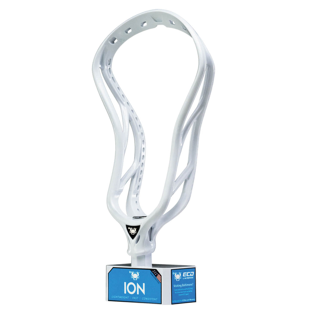 ECD Ion Lacrosse Head White Top String Lacrosse