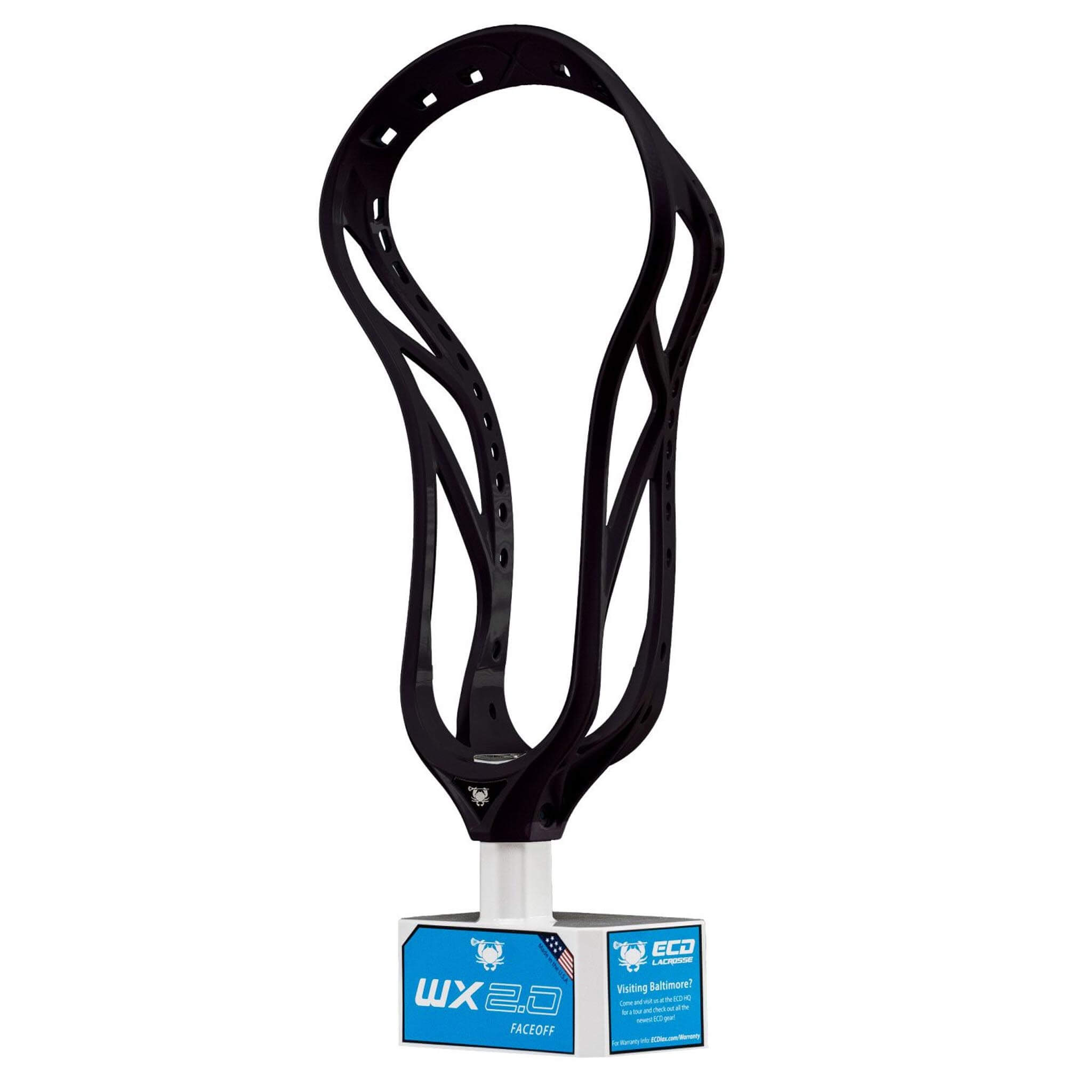 ECD Weapon X 2.0 Lacrosse Head - Black | Top String Lacrosse