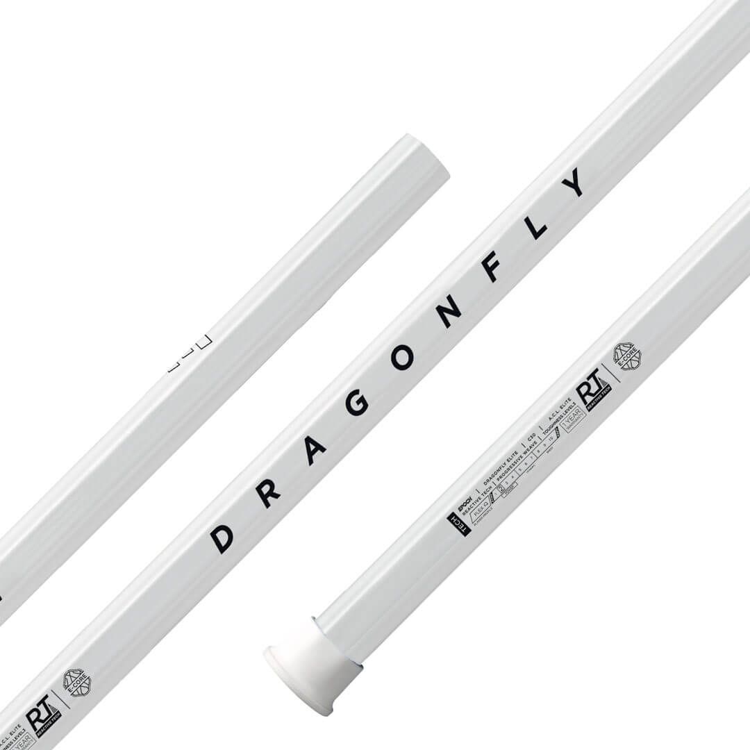 Epoch Dragonfly Elite III C30 iQ2 White Composite Attack Lacrosse Shaft - Top String Lacrosse