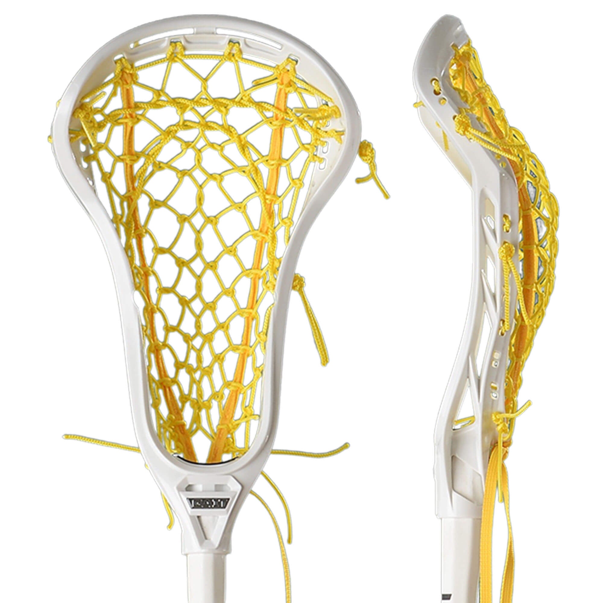 Gait Air 3 Flex Mesh Composite Complete Women's Lacrosse Stick - White - Yellow | Top String Lacrosse