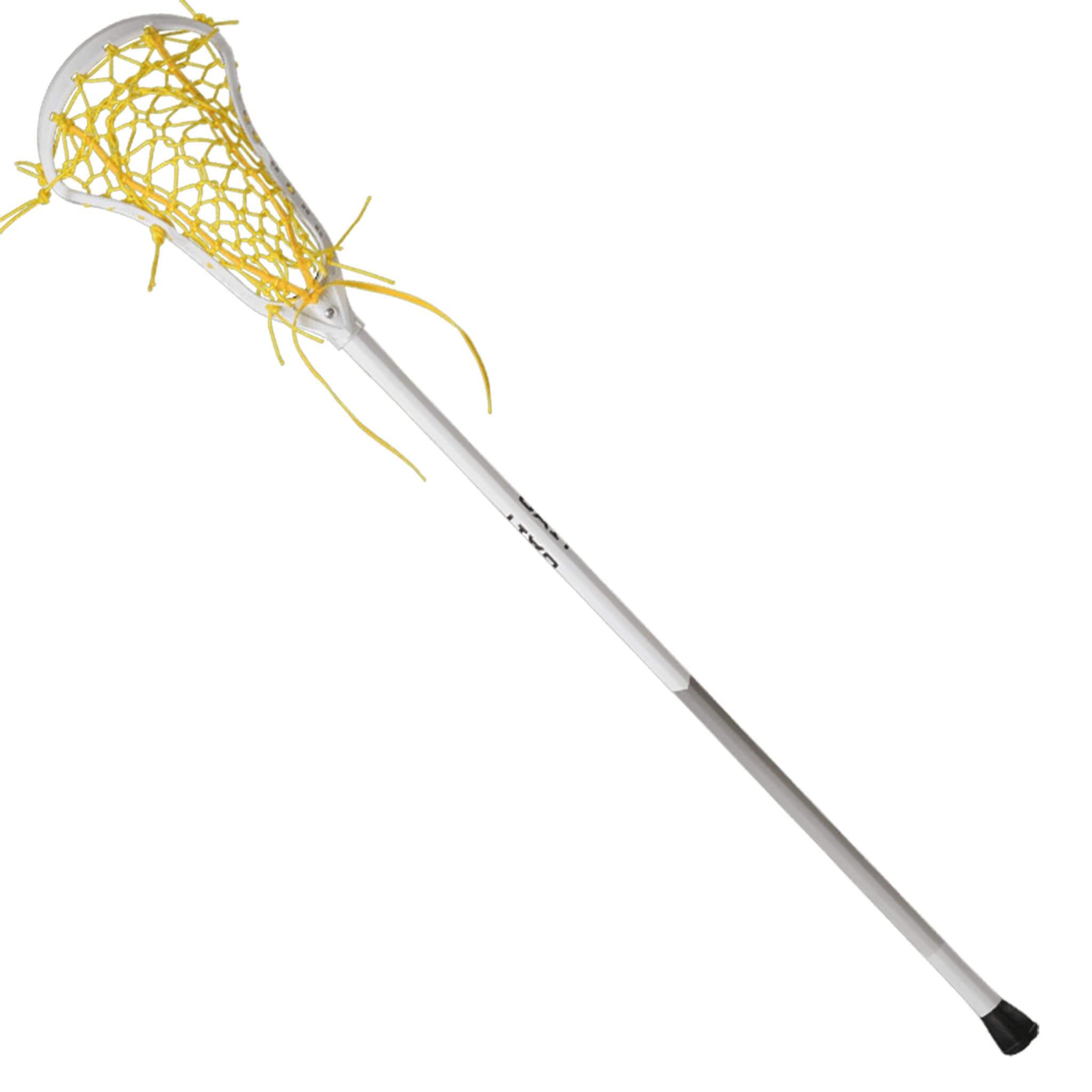 Gait Air 2 D Flex Mesh Composite Complete Stick - White and Yellow | Top String Lacrosse