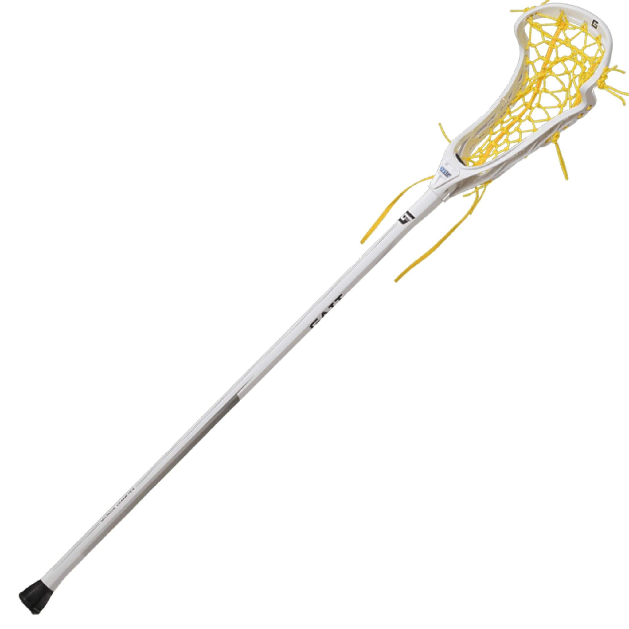 Gait Air 2 D Flex Mesh Composite Complete Stick - White and Yellow | Top String Lacrosse